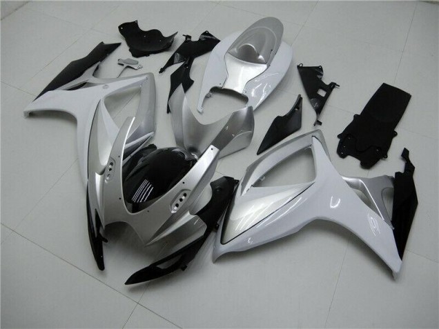 2006-2007 Silver Suzuki GSXR 600/750 Motorcycle Fairings Kits UK Factory 2006-2007 Silver Suzuki GSXR 600/750 Motorcycle Fairings Kits UK Factory