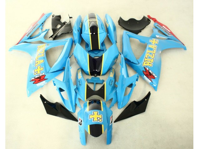 2006-2007 Blue Black Suzuki GSXR 600/750 Replacement Fairings UK Factory 2006-2007 Blue Black Suzuki GSXR 600/750 Replacement Fairings UK Factory