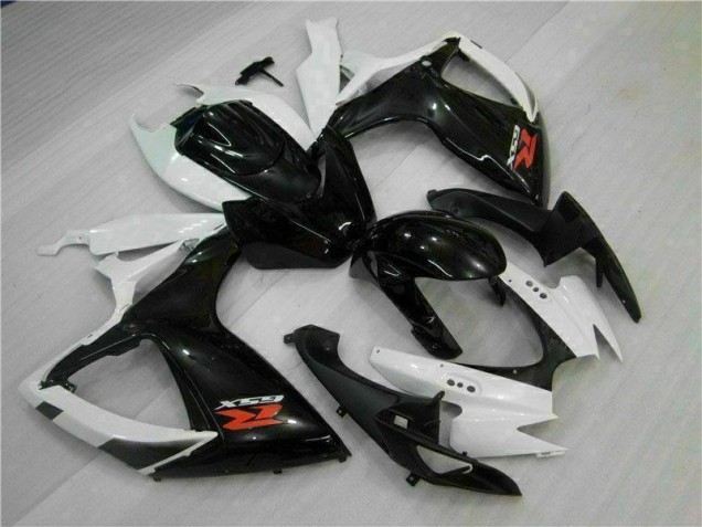 2006-2007 White Black Suzuki GSXR 600/750 Motorcycle Fairings Kit UK Factory 2006-2007 White Black Suzuki GSXR 600/750 Motorcycle Fairings Kit UK Factory