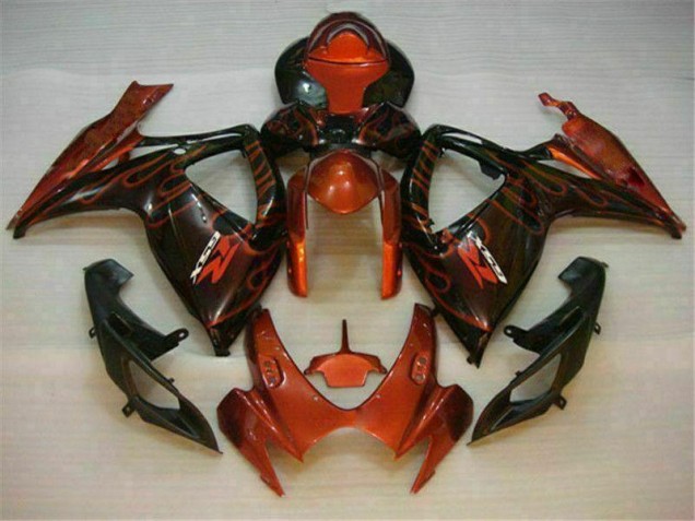 2006-2007 Red Suzuki GSXR 600/750 Motorbike Fairings UK Factory 2006-2007 Red Suzuki GSXR 600/750 Motorbike Fairings UK Factory
