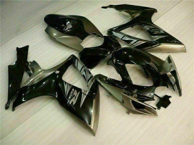 2006-2007 Black Grey Suzuki GSXR 600/750 Motorcycle Fairing Kits UK Factory 2006-2007 Black Grey Suzuki GSXR 600/750 Motorcycle Fairing Kits UK Factory