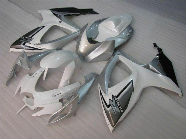 2006-2007 White Silver Suzuki GSXR 600/750 Bike Fairings UK Factory 2006-2007 White Silver Suzuki GSXR 600/750 Bike Fairings UK Factory