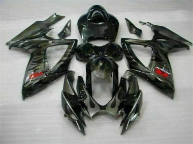 2006-2007 Black Suzuki GSXR 600/750 Bike Fairing UK Factory