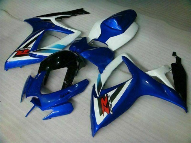 2006-2007 Blue White Suzuki GSXR 600/750 Bike Fairings UK Factory 2006-2007 Blue White Suzuki GSXR 600/750 Bike Fairings UK Factory
