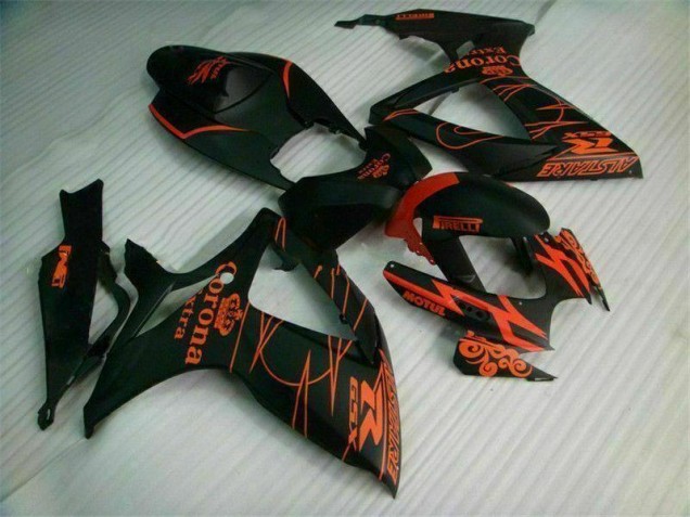 2006-2007 Black Suzuki GSXR 600/750 Motorcycle Fairings Kits UK Factory 2006-2007 Black Suzuki GSXR 600/750 Motorcycle Fairings Kits UK Factory