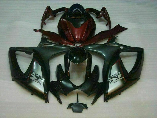 2006-2007 Black Red Suzuki GSXR 600/750 Motorcycle Fairings UK Factory 2006-2007 Black Red Suzuki GSXR 600/750 Motorcycle Fairings UK Factory