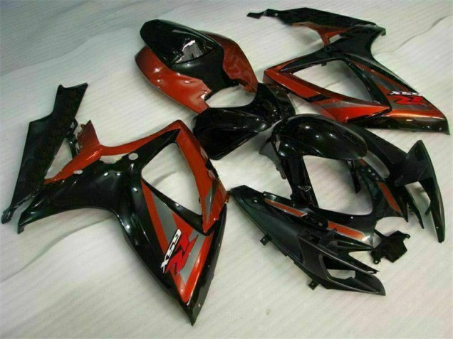2006-2007 Black Red Suzuki GSXR 600/750 Motorcycle Fairing Kits UK Factory 2006-2007 Black Red Suzuki GSXR 600/750 Motorcycle Fairing Kits UK Factory