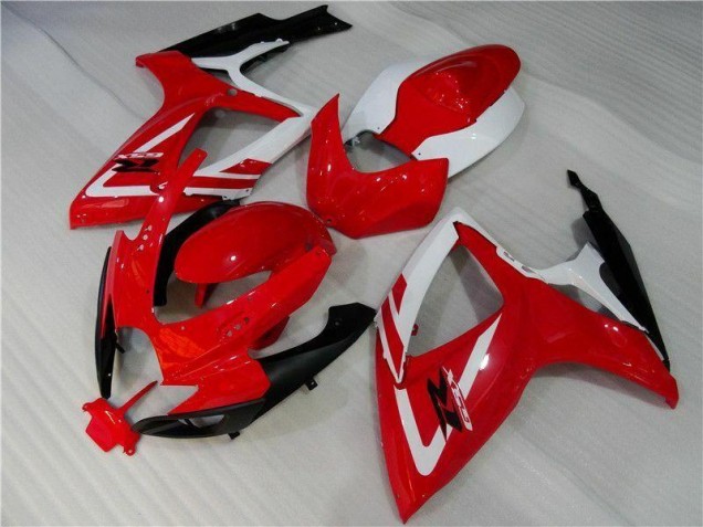 2006-2007 Red White Suzuki GSXR 600/750 Motorbike Fairing UK Factory 2006-2007 Red White Suzuki GSXR 600/750 Motorbike Fairing UK Factory