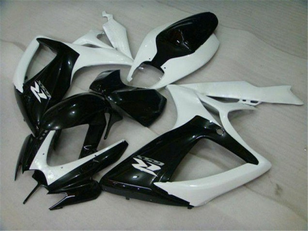 2006-2007 Black White Suzuki GSXR 600/750 Motorcycle Replacement Fairings UK Factory 2006-2007 Black White Suzuki GSXR 600/750 Motorcycle Replacement Fairings UK Factory