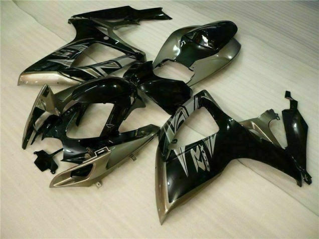 2006-2007 Black Grey Suzuki GSXR 600/750 Motorcycle Replacement Fairings UK Factory 2006-2007 Black Grey Suzuki GSXR 600/750 Motorcycle Replacement Fairings UK Factory