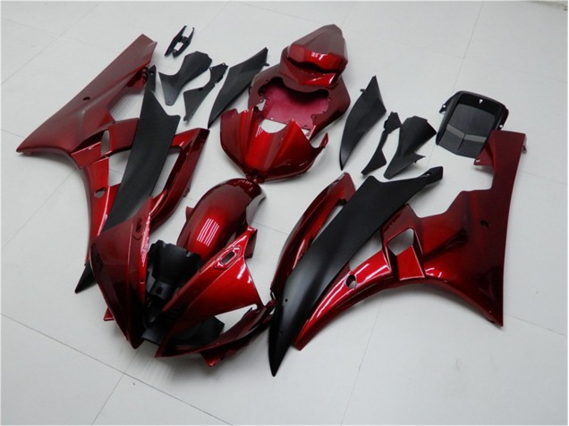 2006-2007 Red Black Yamaha YZF R6 Bike Fairings UK Factory 2006-2007 Red Black Yamaha YZF R6 Bike Fairings UK Factory