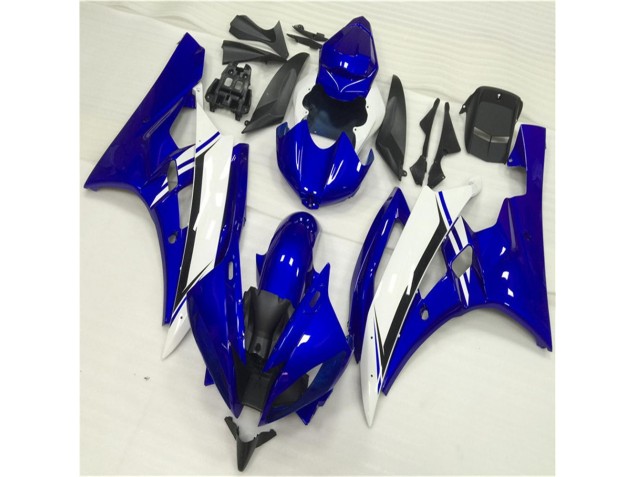 2006-2007 Blue White Yamaha YZF R6 Motorbike Fairing UK Factory 2006-2007 Blue White Yamaha YZF R6 Motorbike Fairing UK Factory