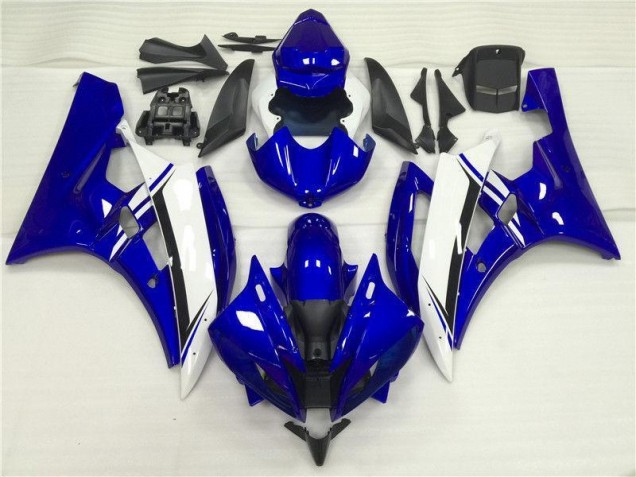 2006-2007 Blue White Yamaha YZF R6 Motorbike Fairing UK Factory 2006-2007 Blue White Yamaha YZF R6 Motorbike Fairing UK Factory