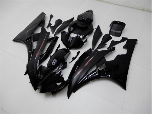 2006-2007 Glossy Matte Black Yamaha YZF R6 Motor Bike Fairings UK Factory 2006-2007 Glossy Matte Black Yamaha YZF R6 Motor Bike Fairings UK Factory
