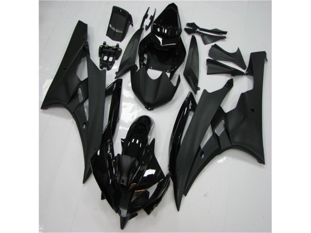 2006-2007 Black Yamaha YZF R6 Motorcycle Bodywork UK Factory 2006-2007 Black Yamaha YZF R6 Motorcycle Bodywork UK Factory