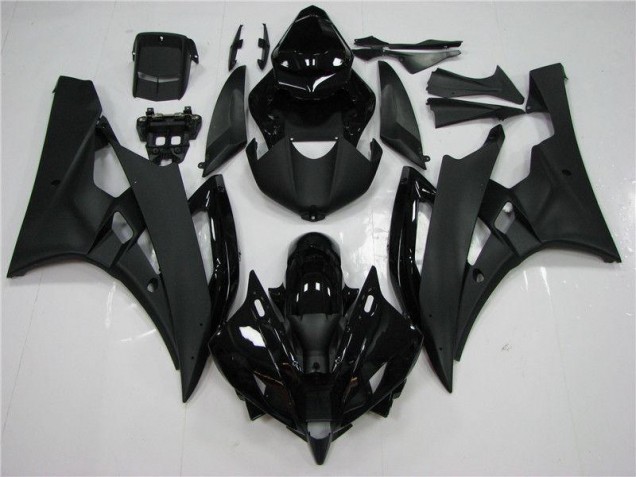 2006-2007 Black Yamaha YZF R6 Motorcycle Bodywork UK Factory 2006-2007 Black Yamaha YZF R6 Motorcycle Bodywork UK Factory