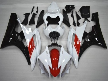2006-2007 Red White Black Yamaha YZF R6 Moto Fairings UK Factory