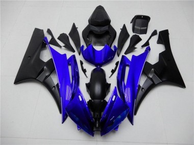 2006-2007 Blue Black Yamaha YZF R6 Motorcycle Replacement Fairings & Bodywork UK Factory