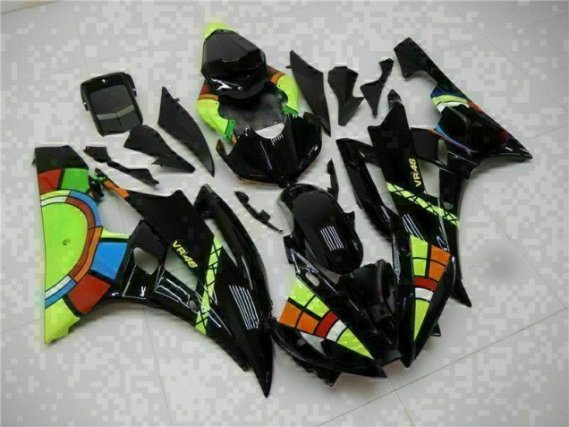 2006-2007 Black Yamaha YZF R6 Motorcycle Replacement Fairings UK Factory 2006-2007 Black Yamaha YZF R6 Motorcycle Replacement Fairings UK Factory
