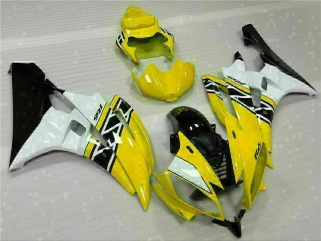 2006-2007 Yellow White Black Yamaha YZF R6 Motorcylce Fairings UK Factory 2006-2007 Yellow White Black Yamaha YZF R6 Motorcylce Fairings UK Factory