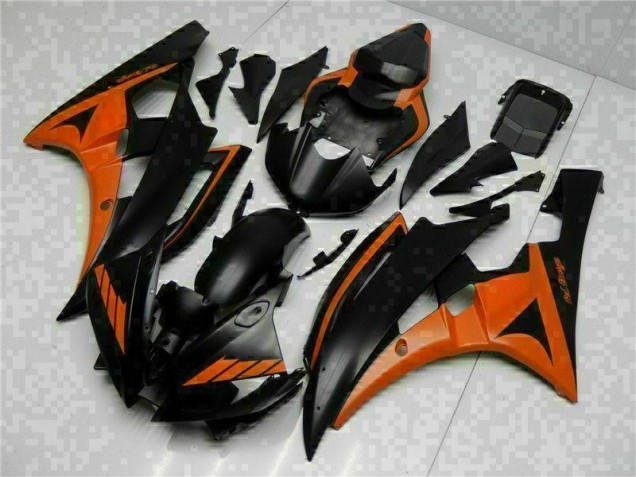 2006-2007 Orange Black Yamaha YZF R6 Bike Fairing UK Factory 2006-2007 Orange Black Yamaha YZF R6 Bike Fairing UK Factory