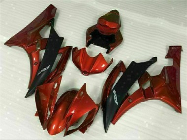2006-2007 Red Yamaha YZF R6 Replacement Motorcycle Fairings UK Factory