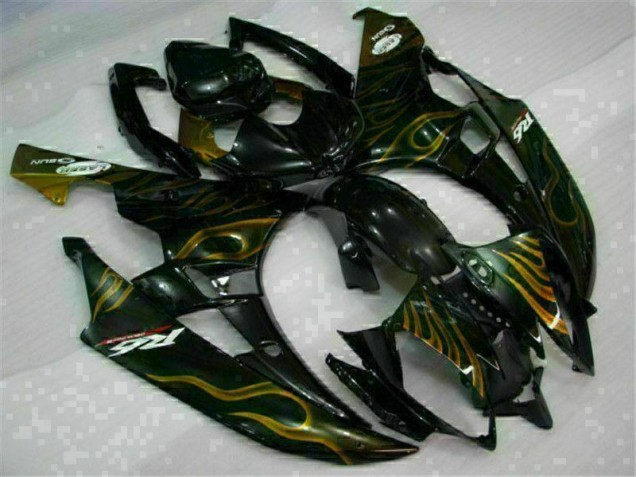 2006-2007 Black Yamaha YZF R6 Bike Fairing Kit UK Factory 2006-2007 Black Yamaha YZF R6 Bike Fairing Kit UK Factory