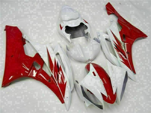 2006-2007 Red White Yamaha YZF R6 Motorcycle Bodywork UK Factory 2006-2007 Red White Yamaha YZF R6 Motorcycle Bodywork UK Factory