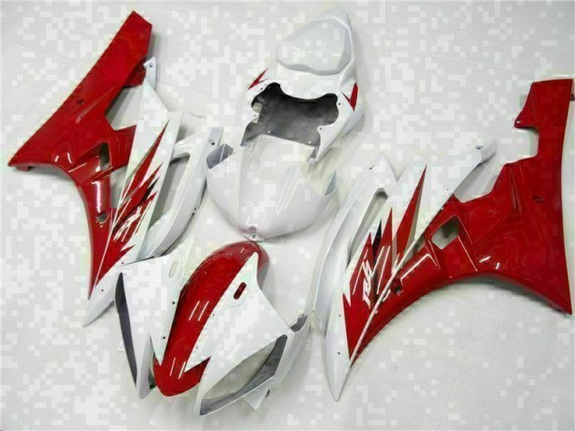 2006-2007 Red White Yamaha YZF R6 Motorcycle Bodywork UK Factory 2006-2007 Red White Yamaha YZF R6 Motorcycle Bodywork UK Factory