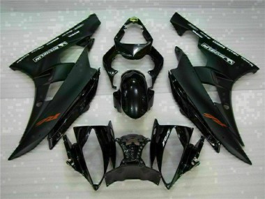 2006-2007 Black Yamaha YZF R6 Motorbike Fairing Kits UK Factory