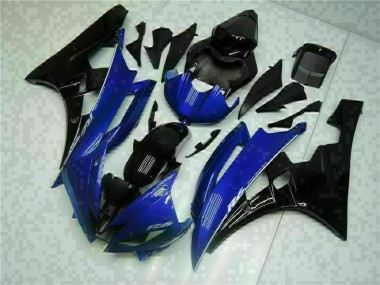 2006-2007 Blue Black Yamaha YZF R6 Motorcycle Replacement Fairings UK Factory