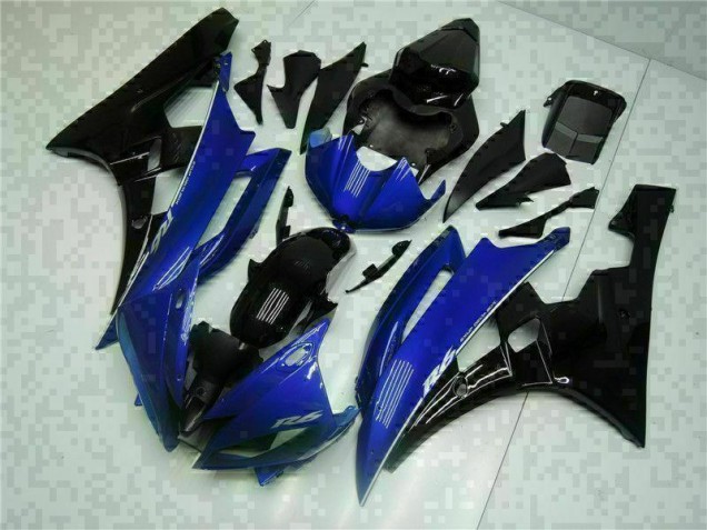 2006-2007 Blue Black Yamaha YZF R6 Motorcycle Replacement Fairings UK Factory 2006-2007 Blue Black Yamaha YZF R6 Motorcycle Replacement Fairings UK Factory