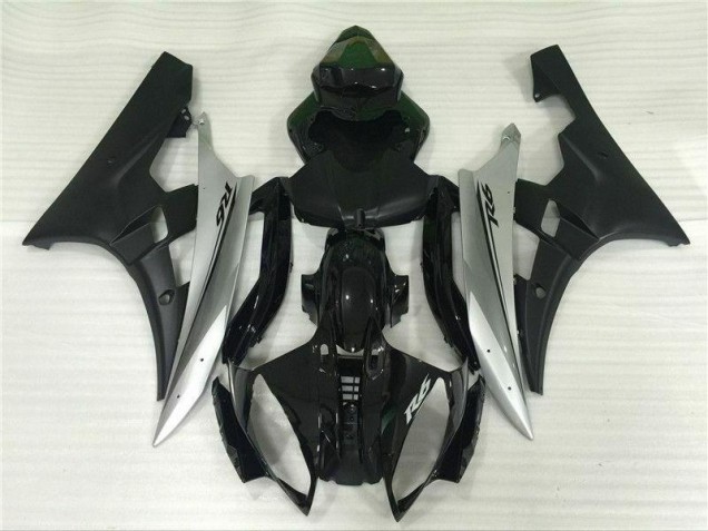 2006-2007 Silver Black Yamaha YZF R6 Motorbike Fairing UK Factory 2006-2007 Silver Black Yamaha YZF R6 Motorbike Fairing UK Factory
