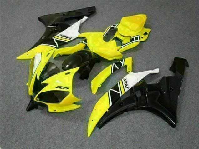 2006-2007 Yellow Yamaha YZF R6 Bike Fairing UK Factory 2006-2007 Yellow Yamaha YZF R6 Bike Fairing UK Factory