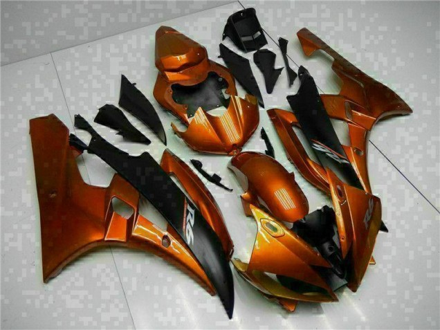 2006-2007 Orange Yamaha YZF R6 Motorbike Fairing Kits UK Factory 2006-2007 Orange Yamaha YZF R6 Motorbike Fairing Kits UK Factory