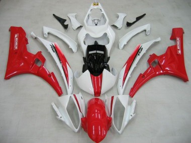2006-2007 White Red Michelin Yamaha YZF R6 Motorcycle Fairings MF2441 UK Factory
