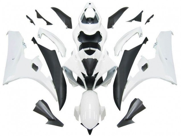2006-2007 White Black Yamaha YZF R6 Motorcycle Fairings UK Factory 2006-2007 White Black Yamaha YZF R6 Motorcycle Fairings UK Factory