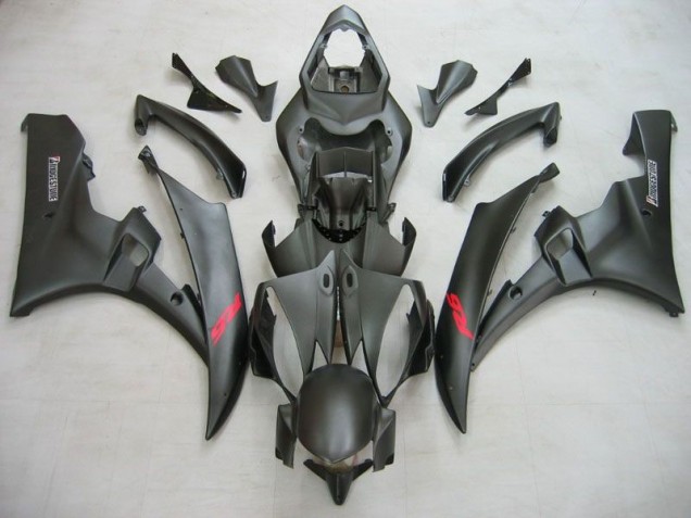2006-2007 Matte Black Yamaha YZF R6 Motorcycle Fairing Kits & Bodywork UK Factory 2006-2007 Matte Black Yamaha YZF R6 Motorcycle Fairing Kits & Bodywork UK Factory