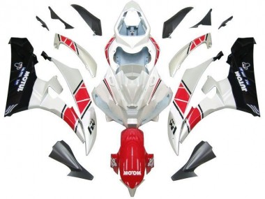 2006-2007 White Red Black Yamaha YZF R6 Motorcycle Fairings MF2448 UK Factory