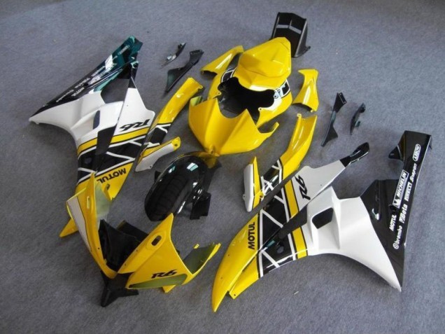 2006-2007 Yellow Black Yamaha YZF R6 Replacement Fairings UK Factory 2006-2007 Yellow Black Yamaha YZF R6 Replacement Fairings UK Factory