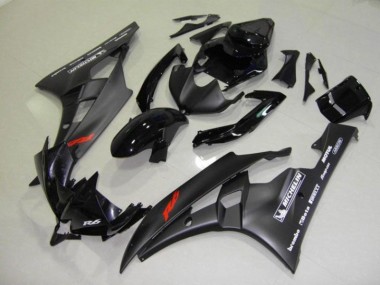 2006-2007 Black Yamaha YZF R6 Bike Fairings UK Factory