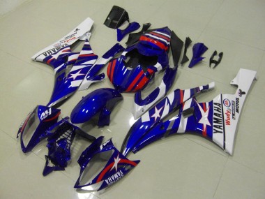 2006-2007 Red Blue Star Yamaha YZF R6 Bike Fairings UK Factory