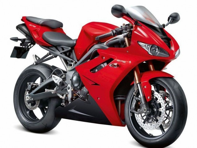 2006-2008 Red Black Triumph Daytona 675 Triple Motorcycle Fairings UK Factory 2006-2008 Red Black Triumph Daytona 675 Triple Motorcycle Fairings UK Factory