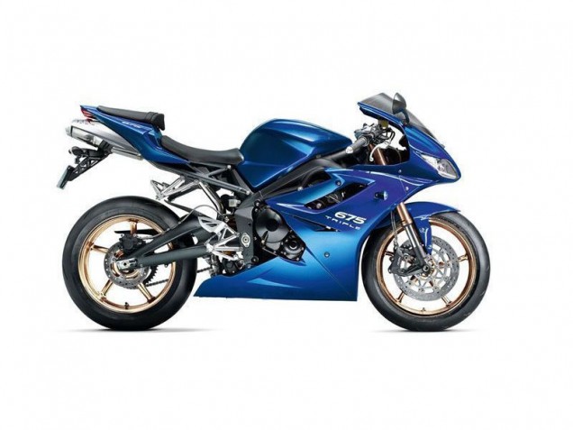 2006-2008 Blue Triumph Daytona 675 Triple Motorcycle Fairing Kits UK Factory 2006-2008 Blue Triumph Daytona 675 Triple Motorcycle Fairing Kits UK Factory