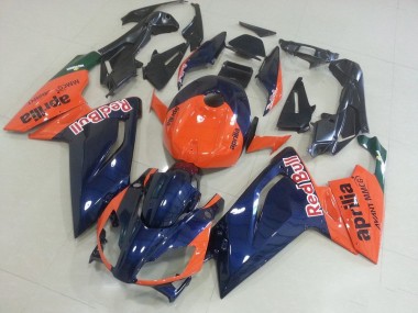 2006-2011 Orange and Dark Blue Aprilia RS125 Motorcycle Fairings MF3836 UK Factory