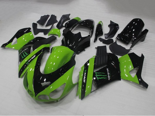 2006-2011 Green Monster Kawasaki ZX14R ZZR1400 Motorbike Fairing UK Factory 2006-2011 Green Monster Kawasaki ZX14R ZZR1400 Motorbike Fairing UK Factory