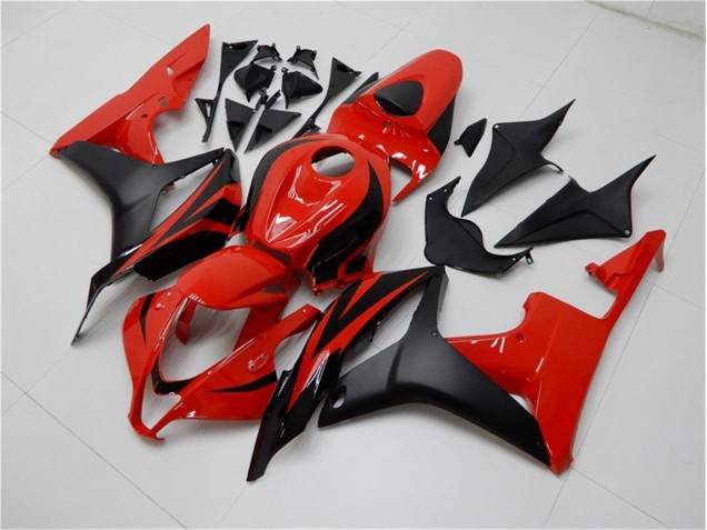 2007-2008 Black Red Honda CBR600RR Motorcycle Fairing Kit UK Factory 2007-2008 Black Red Honda CBR600RR Motorcycle Fairing Kit UK Factory