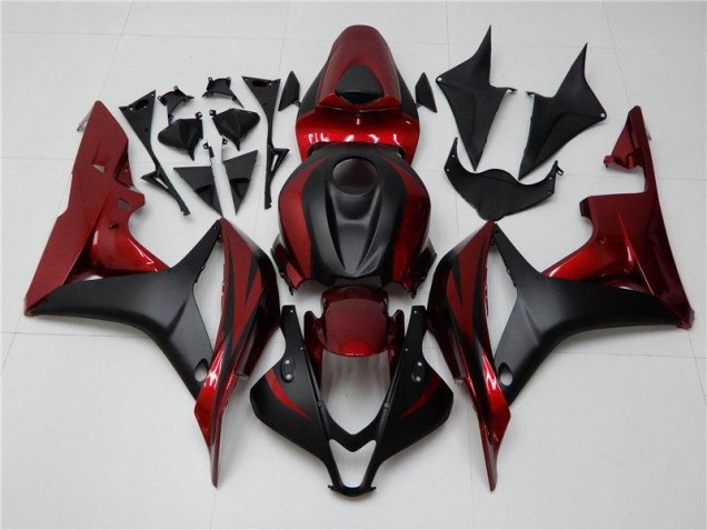 2007-2008 Red Black Honda CBR600RR Bike Fairing UK Factory 2007-2008 Red Black Honda CBR600RR Bike Fairing UK Factory