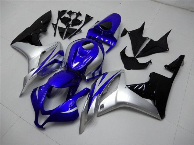 2007-2008 Blue Silver Black Honda CBR600RR Replacement Motorcycle Fairings UK Factory 2007-2008 Blue Silver Black Honda CBR600RR Replacement Motorcycle Fairings UK Factory
