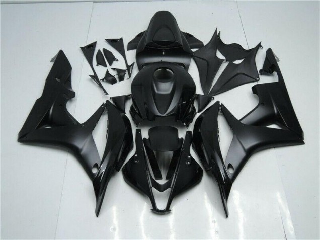 2007-2008 Black Honda CBR600RR Bike Fairing Kit UK Factory 2007-2008 Black Honda CBR600RR Bike Fairing Kit UK Factory